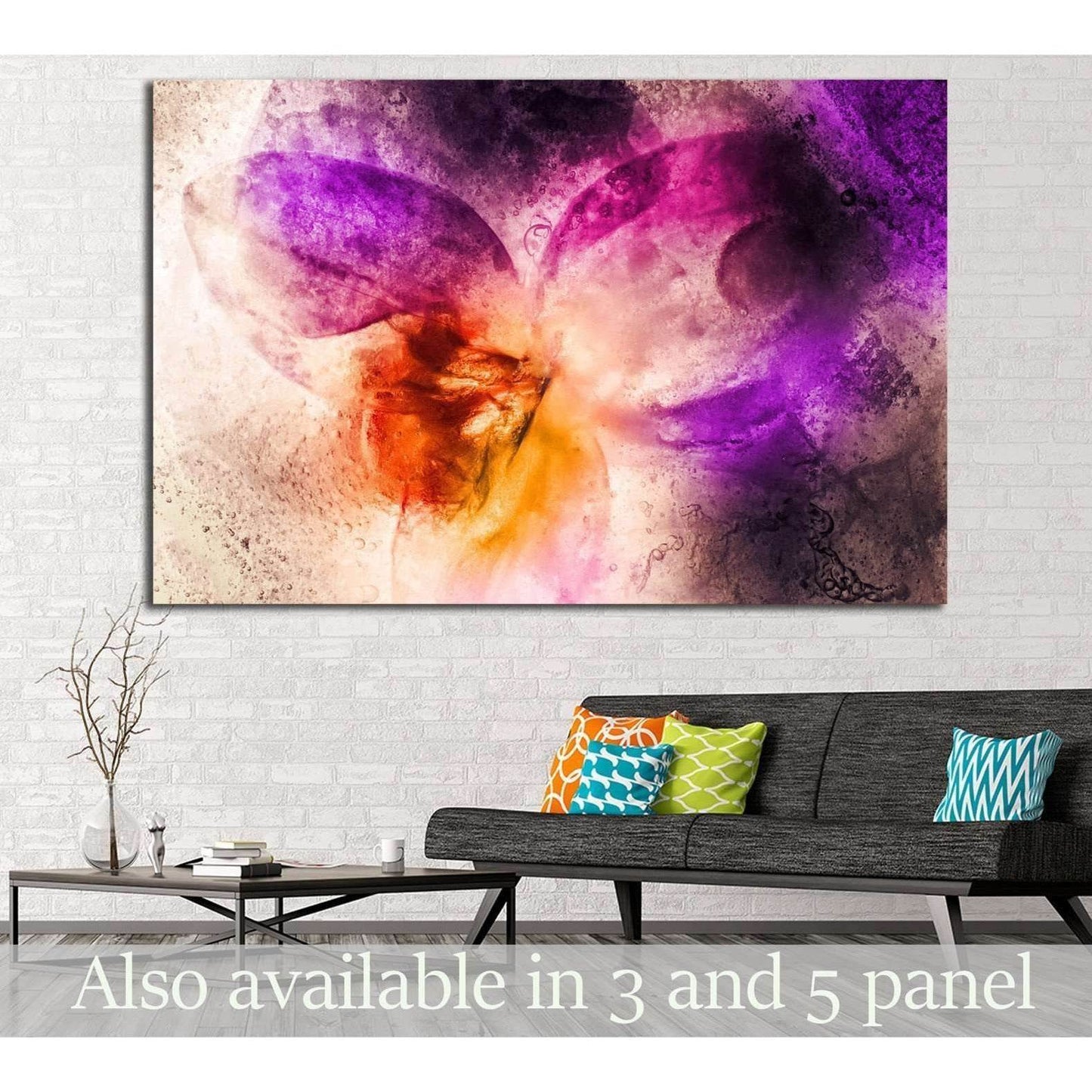frozen orchid flowers in a piece of ice №1337 Ready to Hang Canvas Print - Zellart Canvas Prints ALL_Products, s-1337