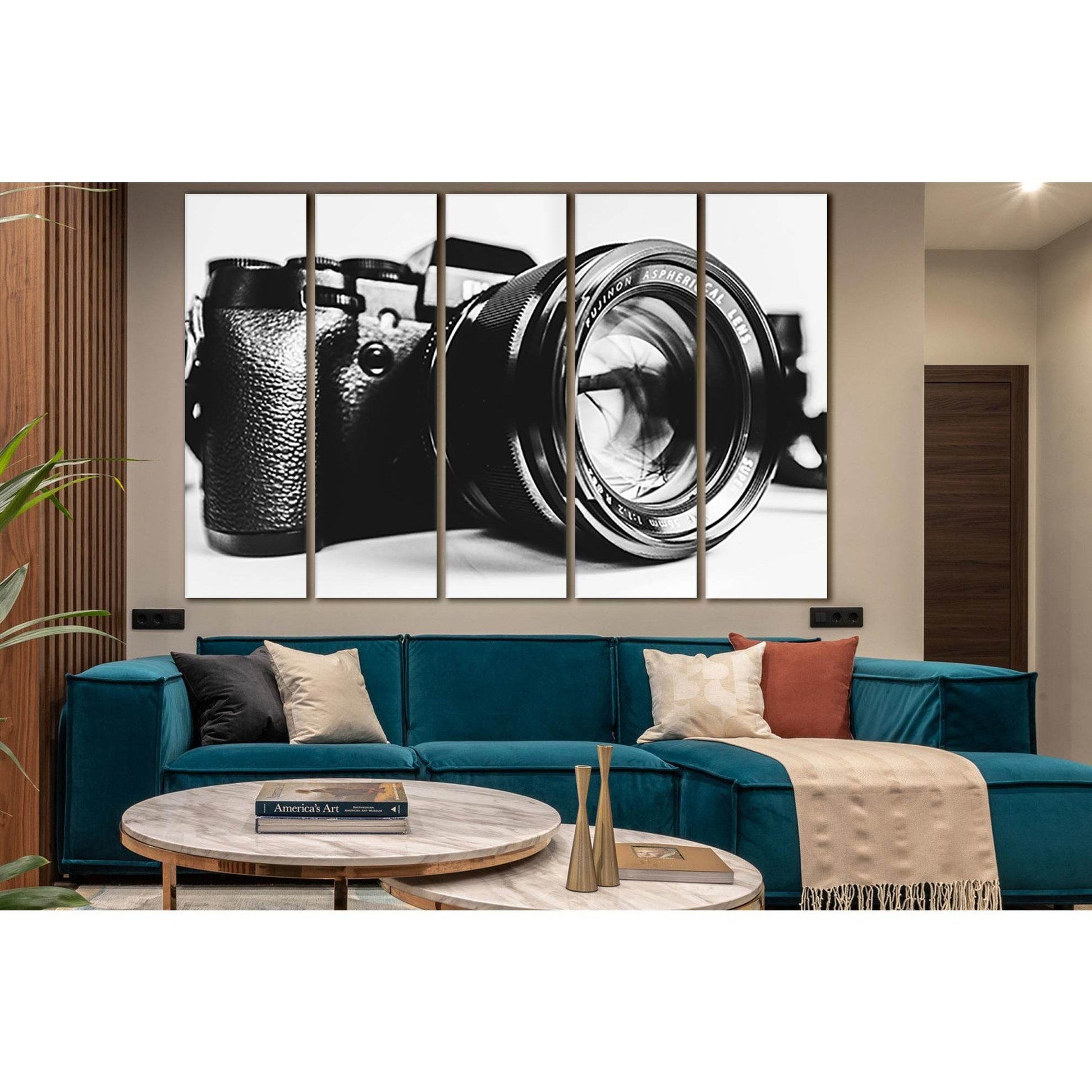 Fujifilm X T1 Photo Camera Black And White №SL860 Ready to Hang Canvas Print - Zellart Canvas Prints 0new, ALL_Products, Black & White Wall Art