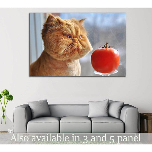Funny Cat №553 Ready to Hang Canvas Print - Zellart Canvas Prints ALL_Products, s-553