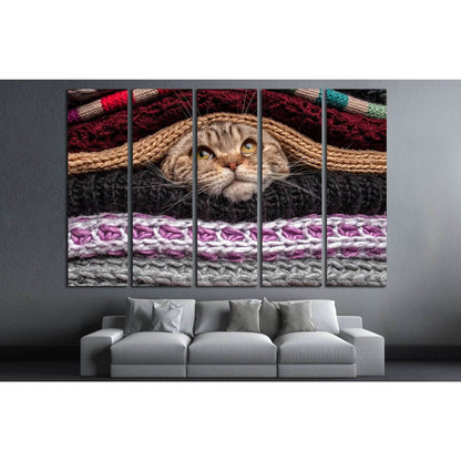 Funny Cat №554 Ready to Hang Canvas Print - Zellart Canvas Prints ALL_Products, s-554