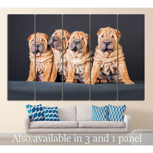 Funny Dogs №12 Ready to Hang Canvas Print - Zellart Canvas Prints ALL_Products, s-12
