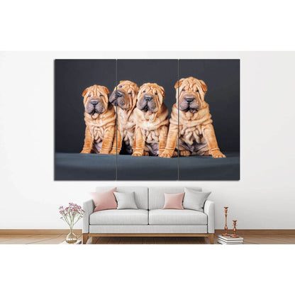Funny Dogs №12 Ready to Hang Canvas Print - Zellart Canvas Prints ALL_Products, s-12