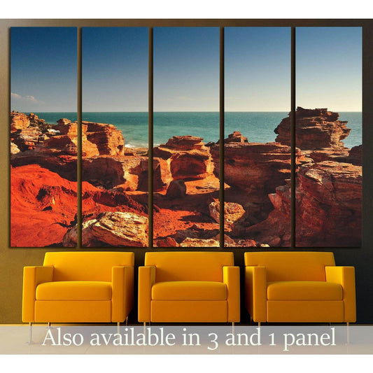 gantheaume point in Broome, Western Australia №3149 Ready to Hang Canvas Print - Zellart Canvas Prints ALL_Products, s-3149
