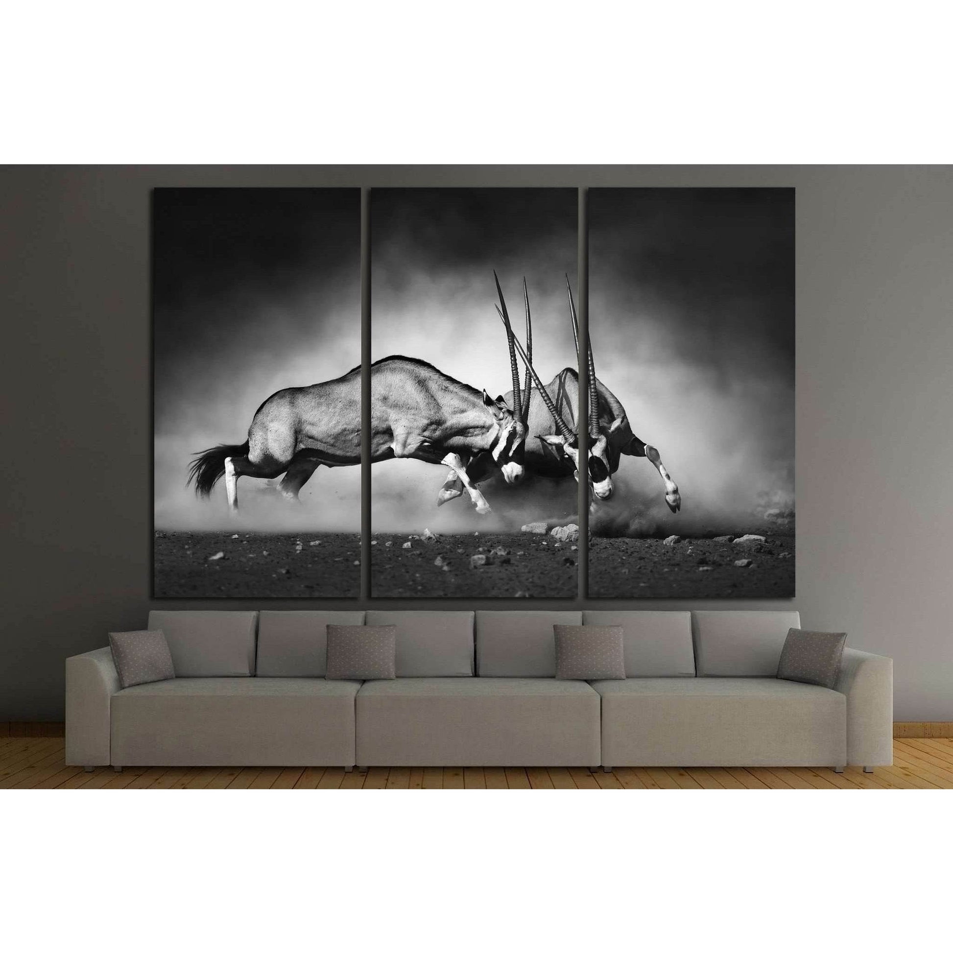 Gemsbok dual №743 Ready to Hang Canvas Print - Zellart Canvas Prints ALL_Products, s-743