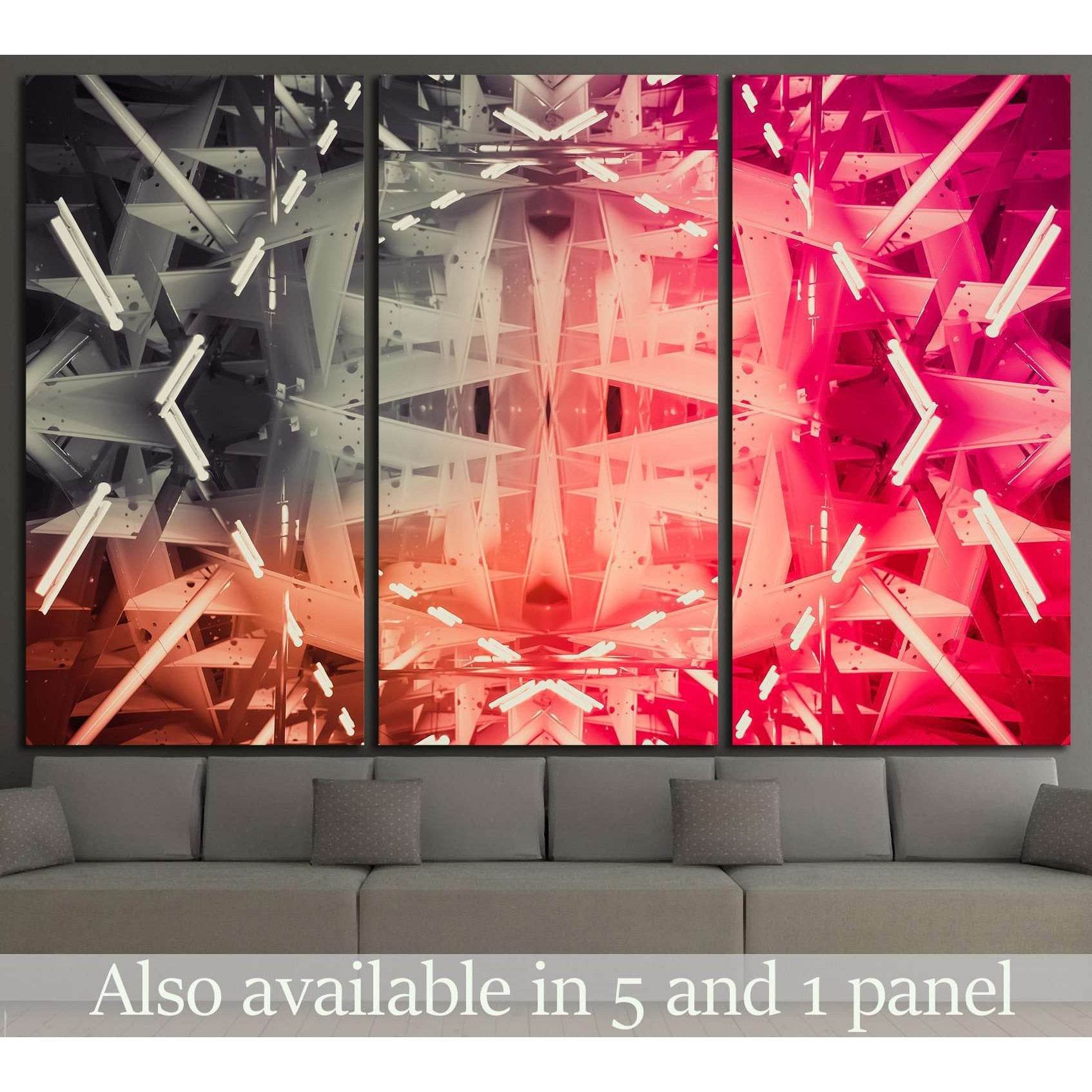 geometric abstract №1055 Ready to Hang Canvas Print