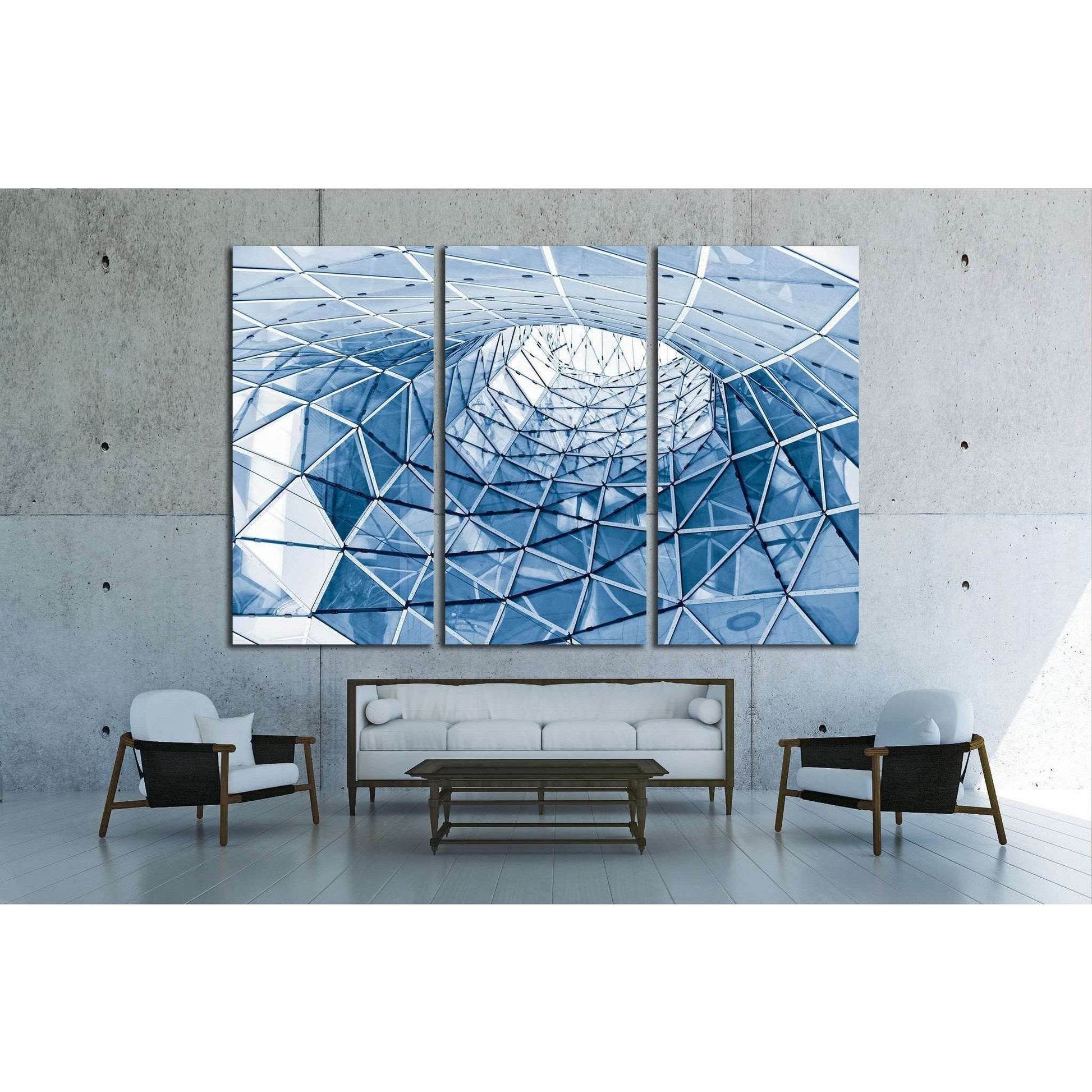 geometric glass facade №1592 Ready to Hang Canvas PrintCanvas art arrives ready to hang, with hanging accessories included and no additional framing required. Every canvas print is hand-crafted, made on-demand at our workshop and expertly stretched around