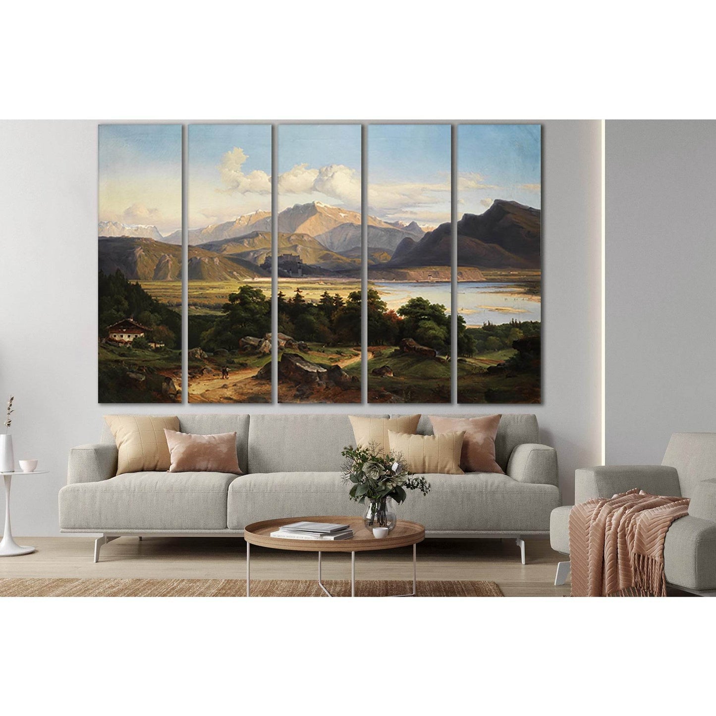 George Crola Landscape Oil Painting №SL563 Ready to Hang Canvas Print - Zellart Canvas Prints 0new, ALL_Products, Oil Painting Wall Art