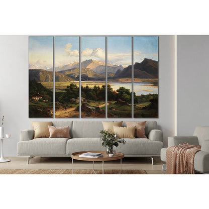 George Crola Landscape Oil Painting №SL563 Ready to Hang Canvas Print - Zellart Canvas Prints 0new, ALL_Products, Oil Painting Wall Art
