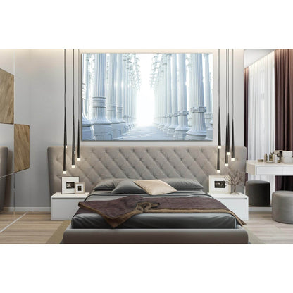 Giant White Columns №SL1396 Ready to Hang Canvas Print - Zellart Canvas Prints 0new, ALL_Products, Architecture