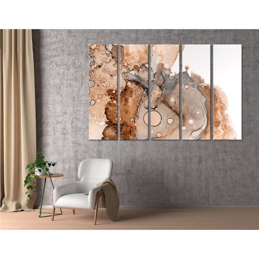 Ginger Octopus Abstract №04272 Ready to Hang Canvas Print - Zellart Canvas Prints ALL_Products