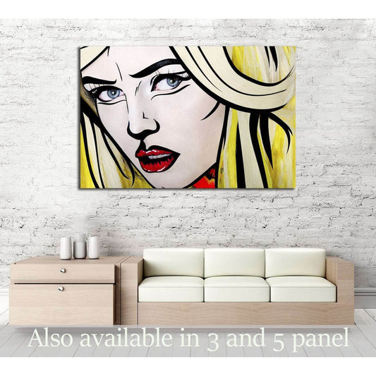 Girl Pop Art №3303 Ready to Hang Canvas PrintCanvas art arrives ready to hang, with hanging accessories included and no additional framing required. Every canvas print is hand-crafted, made on-demand at our workshop and expertly stretched around 100% Nort