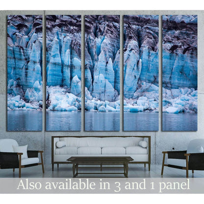Glacier in Glacier Bay National Park, Alaska №1900 Ready to Hang Canvas Print - Zellart Canvas Prints ALL_Products, s-1900