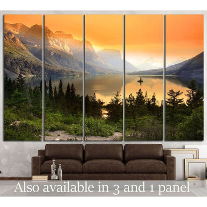 Glacier national park №647 Ready to Hang Canvas Print - Zellart Canvas Prints ALL_Products, s-647