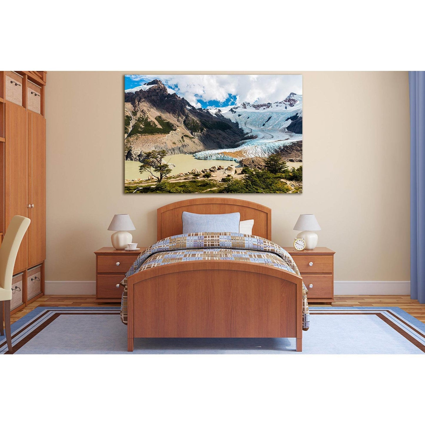Glacier Southern Patagonian №SL1347 Ready to Hang Canvas Print - Zellart Canvas Prints 0new, ALL_Products, Glacials