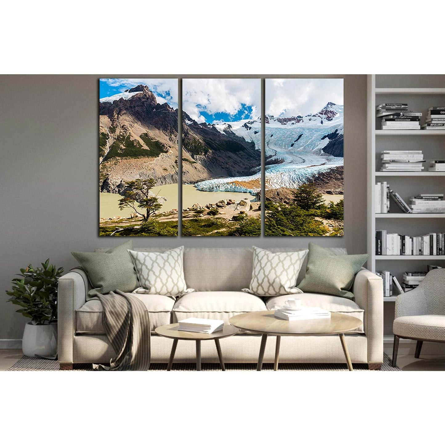 Glacier Southern Patagonian №SL1347 Ready to Hang Canvas Print - Zellart Canvas Prints 0new, ALL_Products, Glacials