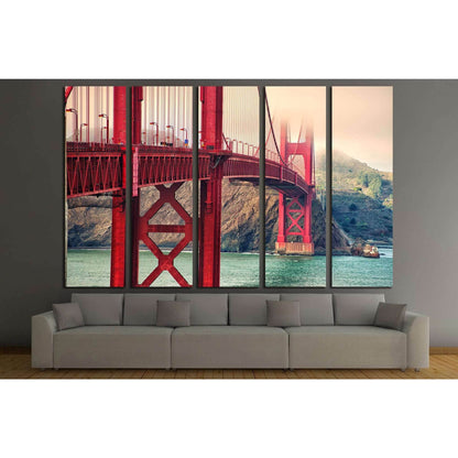golden gate №1936 Ready to Hang Canvas Print - Zellart Canvas Prints ALL_Products, s-1936