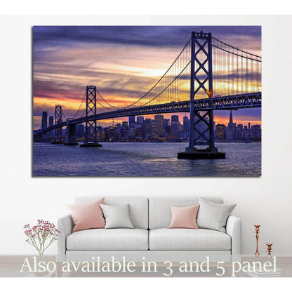 Golden Gate Bridge №1110 Ready to Hang Canvas Print - Zellart Canvas Prints ALL_Products, s-1110