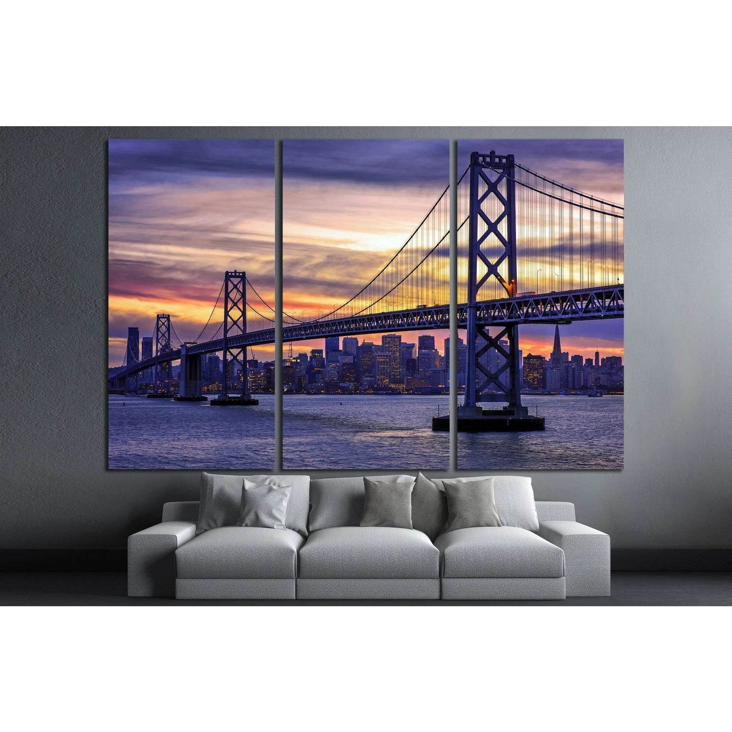 Golden Gate Bridge №1110 Ready to Hang Canvas Print - Zellart Canvas Prints ALL_Products, s-1110