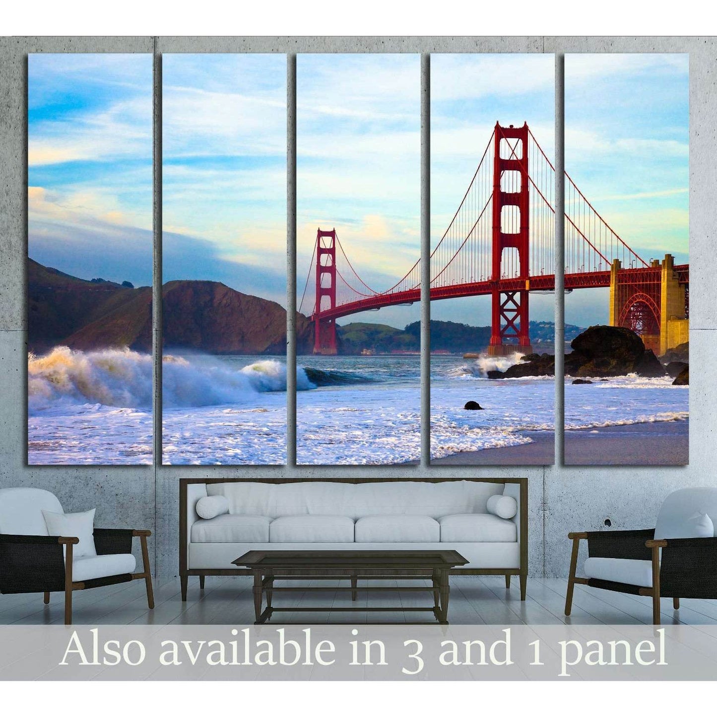 Golden Gate Bridge, Marshall Beach, San Francisco №1506 Ready to Hang Canvas PrintCanvas art arrives ready to hang, with hanging accessories included and no additional framing required. Every canvas print is hand-crafted, made on-demand at our workshop an