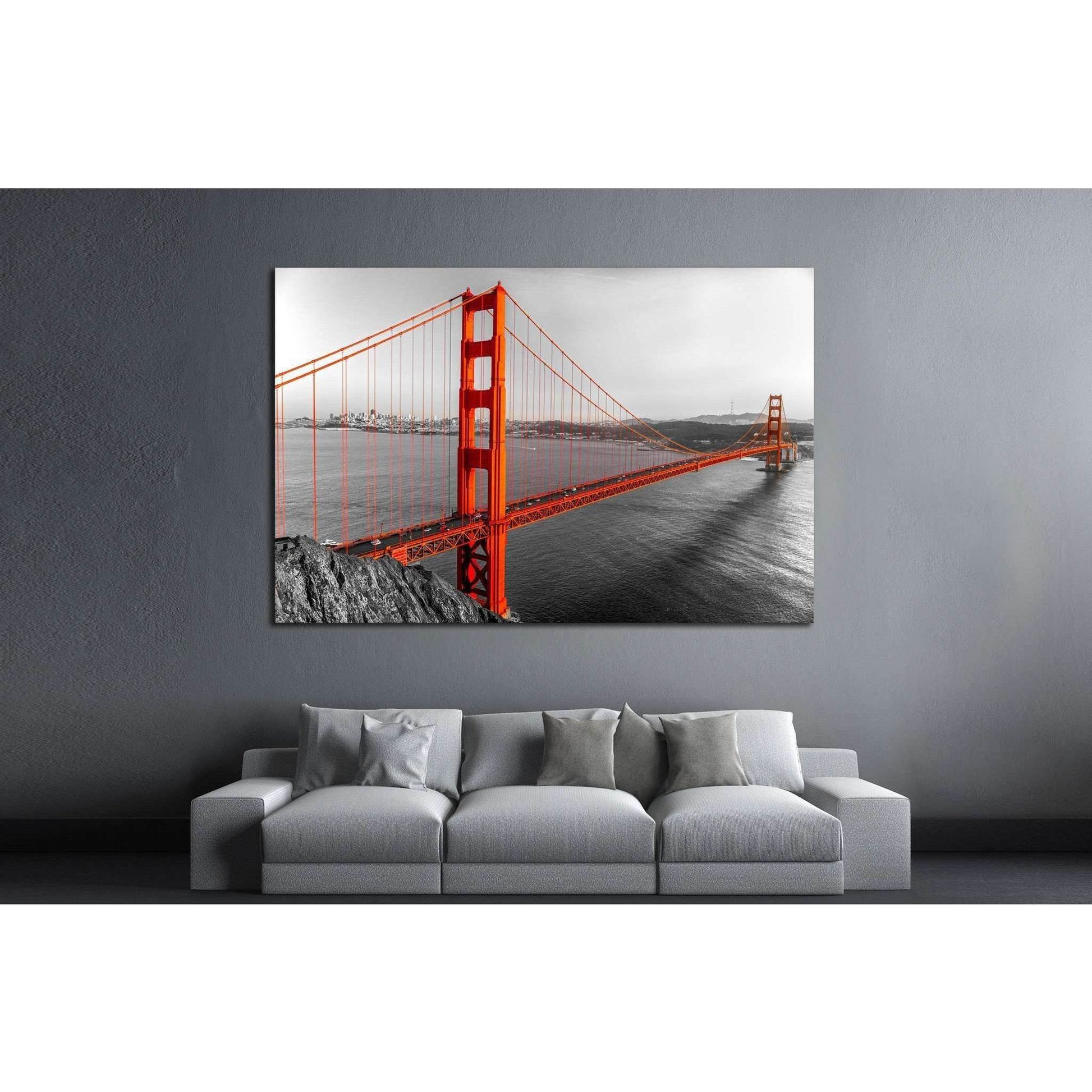 Golden Gate, San Francisco №737 Ready to Hang Canvas PrintCanvas art arrives ready to hang, with hanging accessories included and no additional framing required. Every canvas print is hand-crafted, made on-demand at our workshop and expertly stretched aro