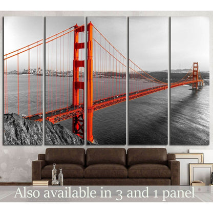 Golden Gate, San Francisco №737 Ready to Hang Canvas PrintCanvas art arrives ready to hang, with hanging accessories included and no additional framing required. Every canvas print is hand-crafted, made on-demand at our workshop and expertly stretched aro