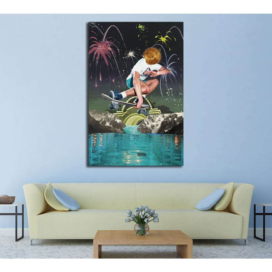 Grab Over Water taudalpoi (Eugenia Loli) №3399 Ready to Hang Canvas Print - Zellart Canvas Prints ALL_Products, s-3399