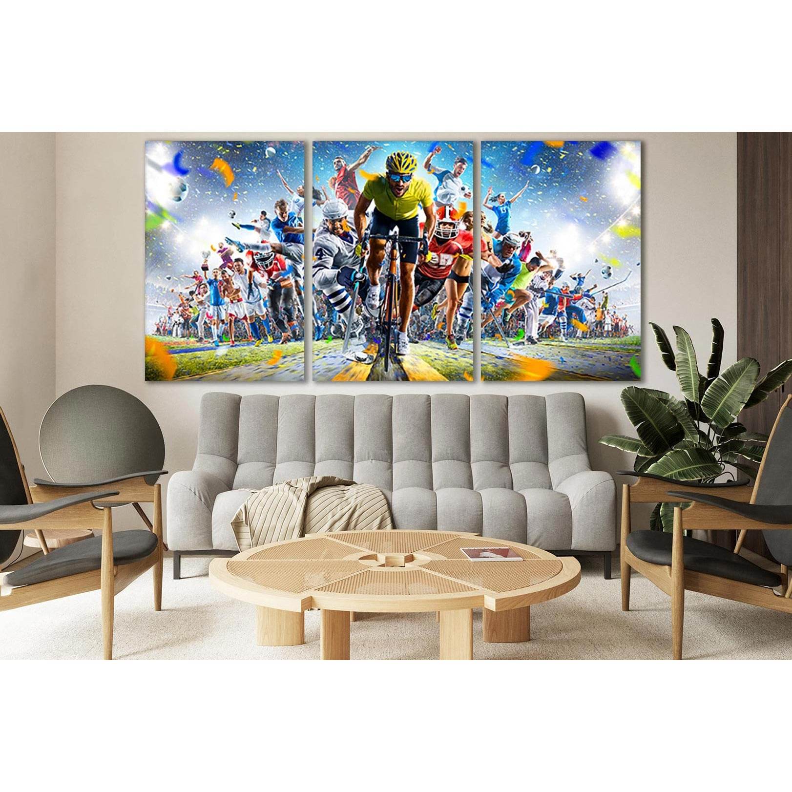 Grand Arena Sports Collage №SL955 Ready to Hang Canvas Print - Zellart Canvas Prints 0new, ALL_Products, Sports & Motivation