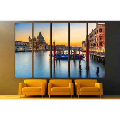 Grand Canal and Basilica Santa Maria della Salute, Venice, Italy №3038 Ready to Hang Canvas Print - Zellart Canvas Prints ALL_Products, s-3038