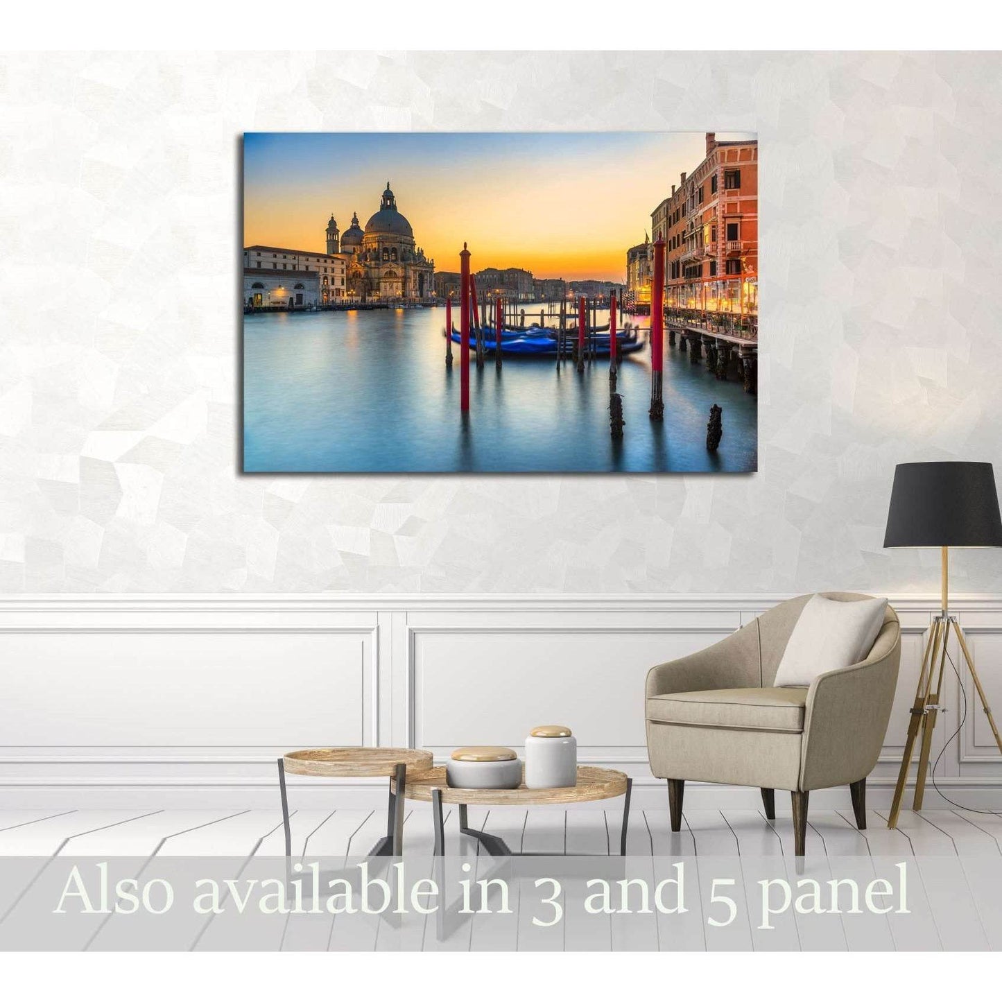 Grand Canal and Basilica Santa Maria della Salute, Venice, Italy №3038 Ready to Hang Canvas Print - Zellart Canvas Prints ALL_Products, s-3038