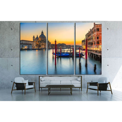 Grand Canal and Basilica Santa Maria della Salute, Venice, Italy №3038 Ready to Hang Canvas Print - Zellart Canvas Prints ALL_Products, s-3038