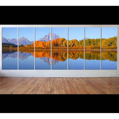 Grand tetons national park Oxbow bend №40 Ready to Hang Canvas Print - Zellart Canvas Prints ALL_Products, s-41