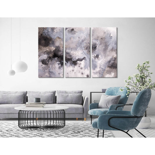 Gray Abstract №04366 Ready to Hang Canvas Print - Zellart Canvas Prints ALL_Products