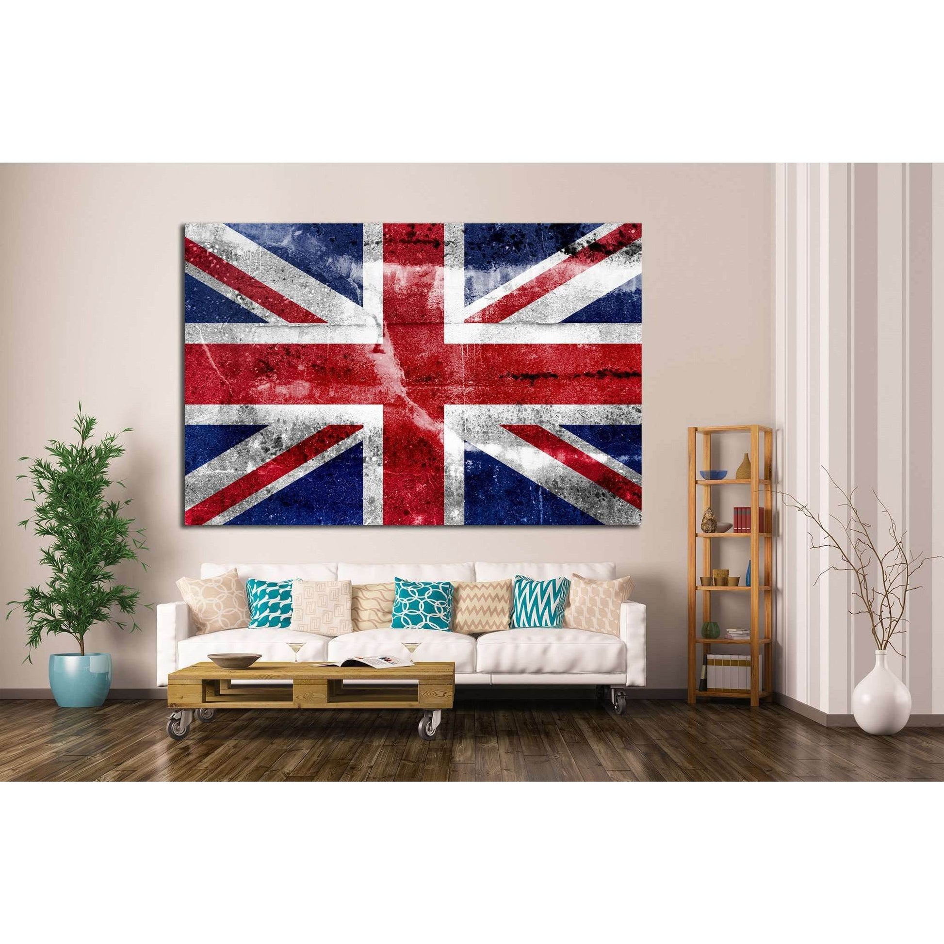 Great Britain №669 Ready to Hang Canvas Print - Zellart Canvas Prints ALL_Products, s-669