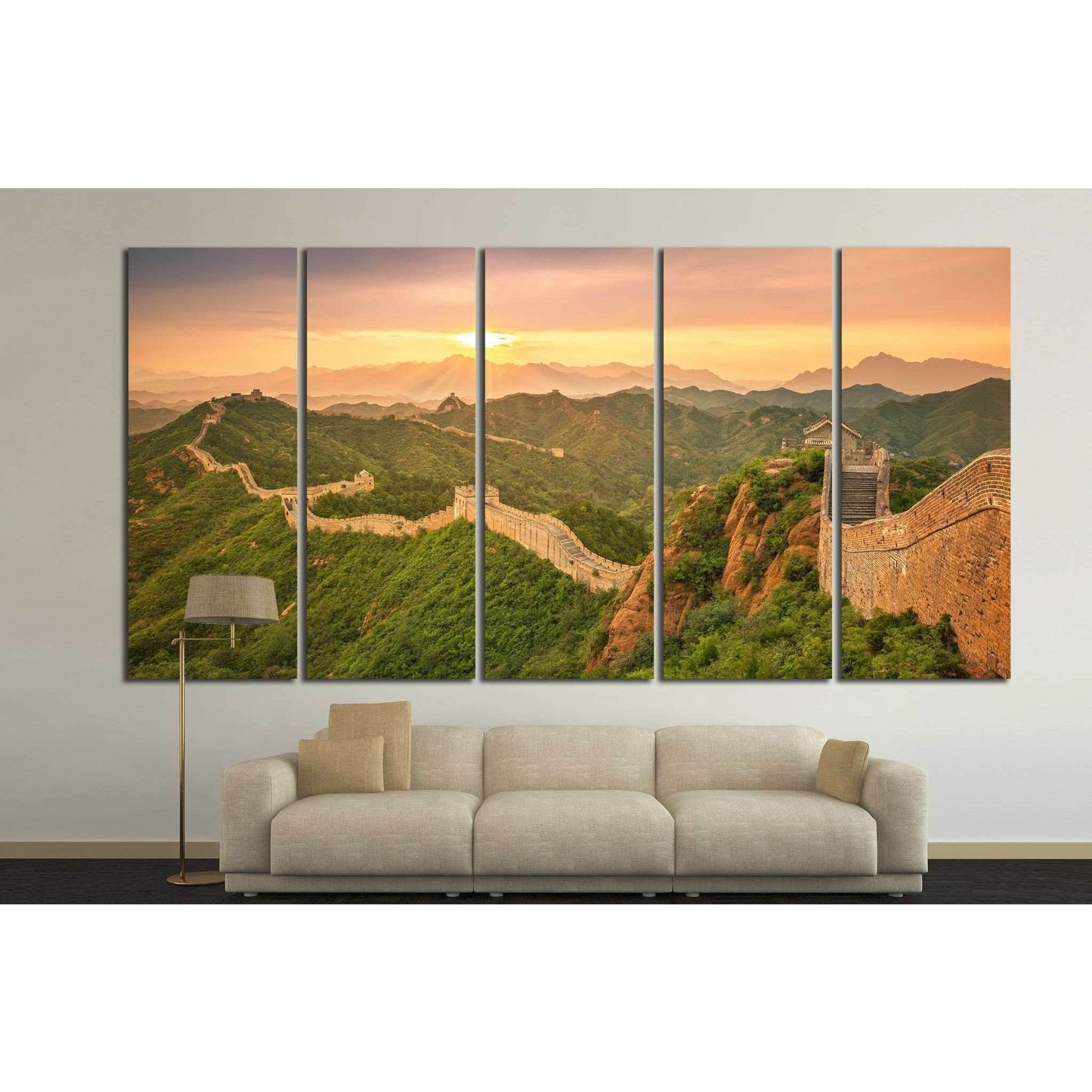 great Wall of China №874 Ready to Hang Canvas Print - Zellart Canvas Prints ALL_Products, s-874