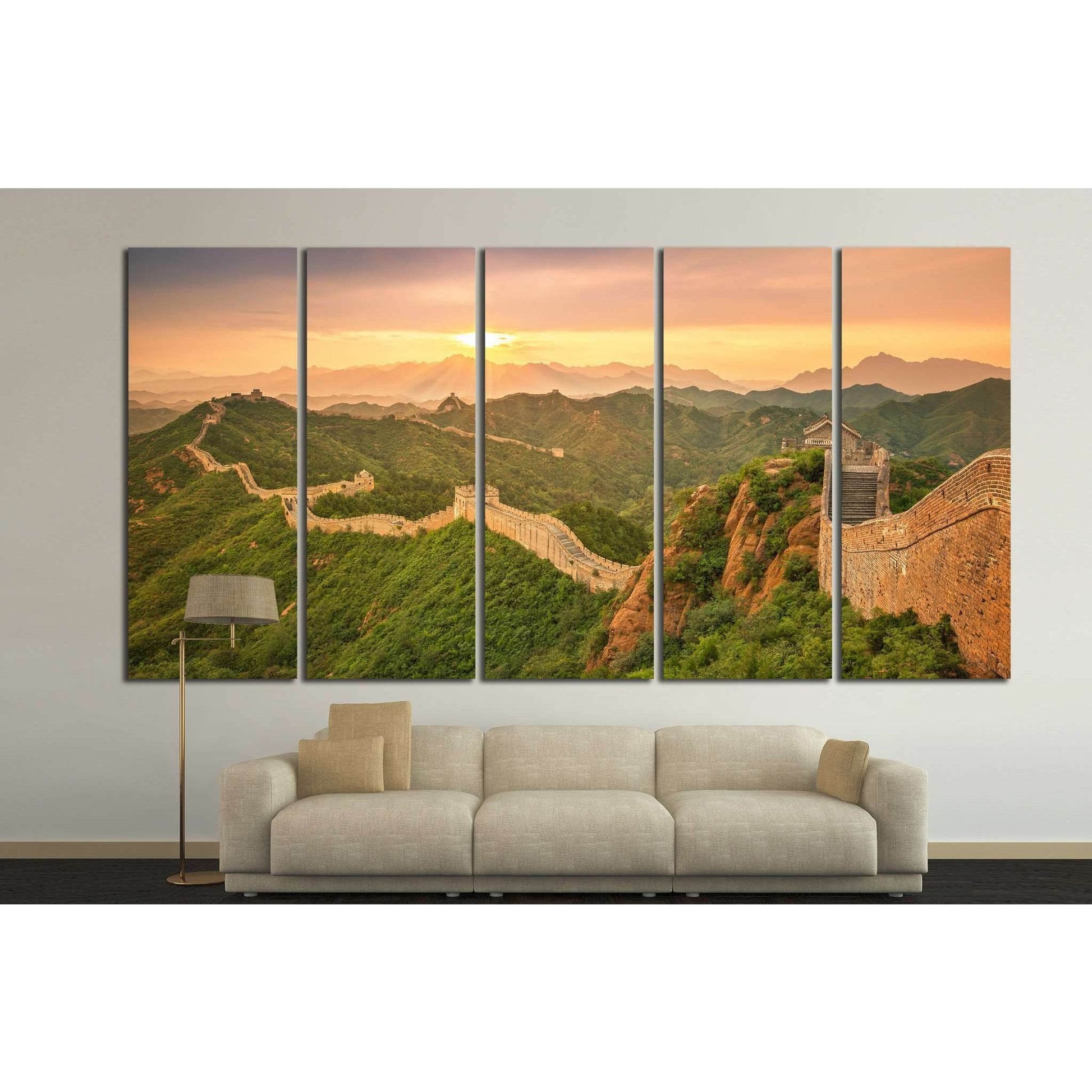 great Wall of China №874 Ready to Hang Canvas Print - Zellart Canvas Prints ALL_Products, s-874
