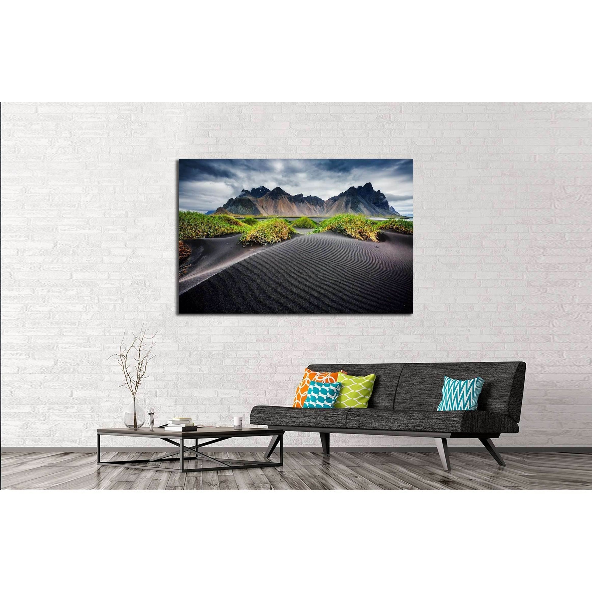 Great wind rippled beach black sand. Picturesque and gorgeous scene №2920 Ready to Hang Canvas PrintCanvas art arrives ready to hang, with hanging accessories included and no additional framing required. Every canvas print is hand-crafted, made on-demand