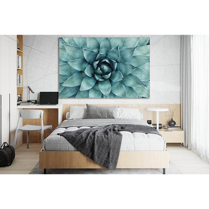 Green Leafy Plant Close Up №SL689 Ready to Hang Canvas Print - Zellart Canvas Prints 0new, ALL_Products, Floral & Botanical Wall Art