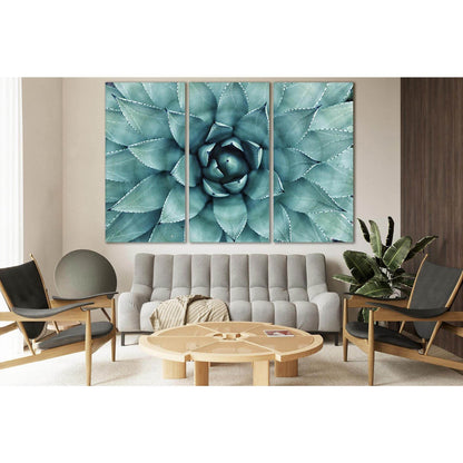 Green Leafy Plant Close Up №SL689 Ready to Hang Canvas Print - Zellart Canvas Prints 0new, ALL_Products, Floral & Botanical Wall Art