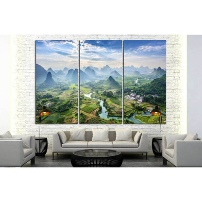 Guangxi Province, China №625 Ready to Hang Canvas Print - Zellart Canvas Prints ALL_Products, s-625