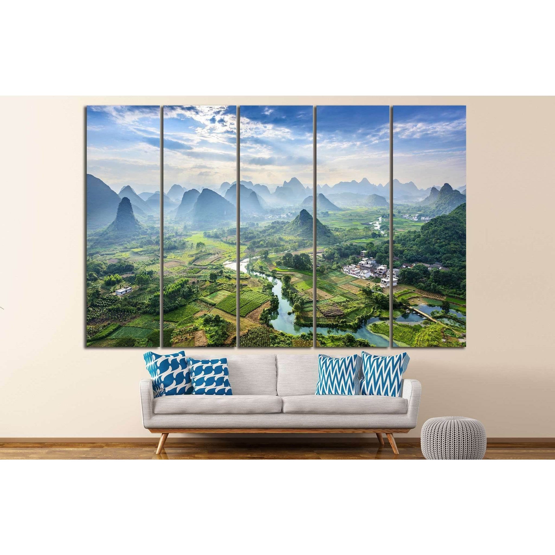 Guangxi Province, China №625 Ready to Hang Canvas Print - Zellart Canvas Prints ALL_Products, s-625