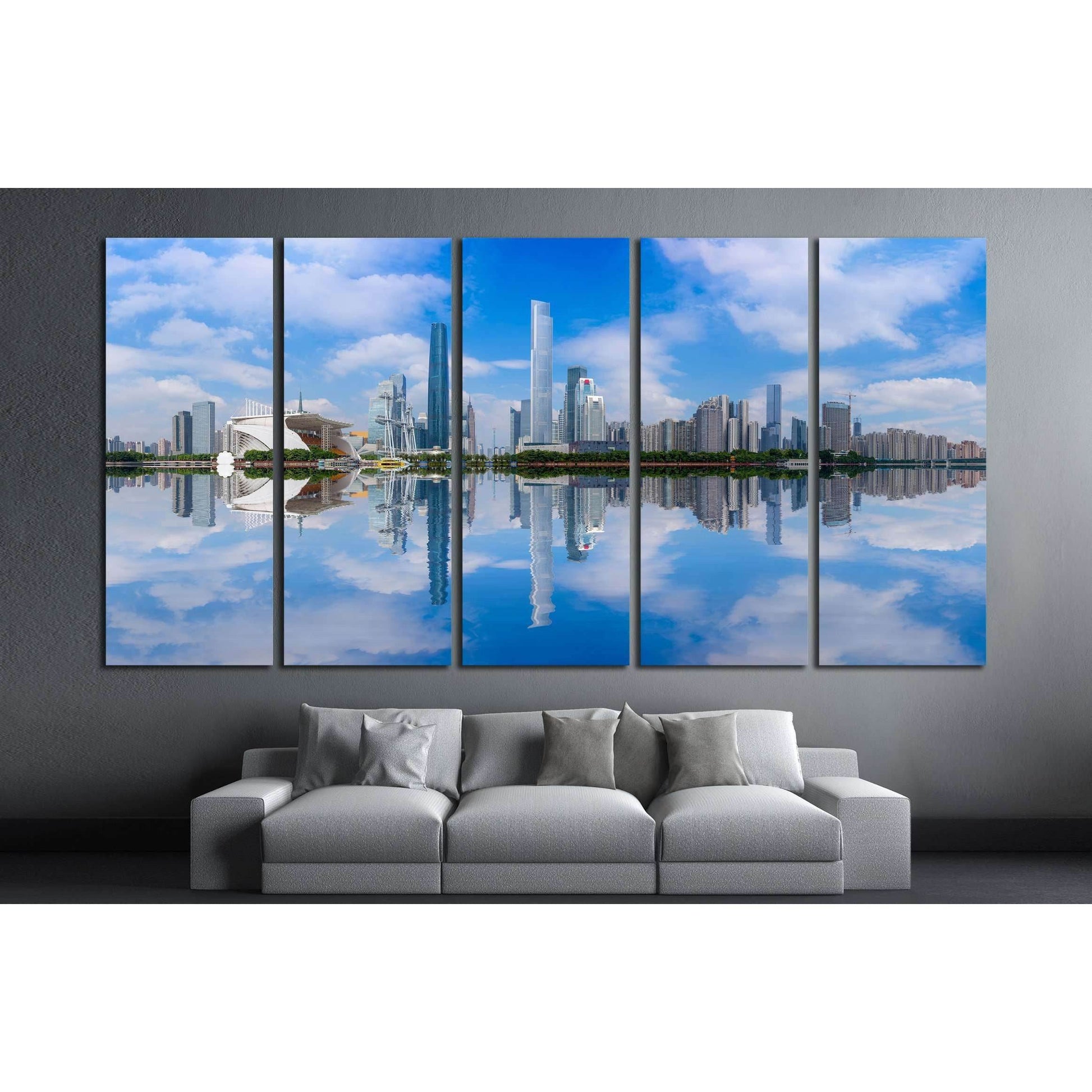 Guangzhou beautiful city scenery №2401 Ready to Hang Canvas Print - Zellart Canvas Prints ALL_Products, s-2401