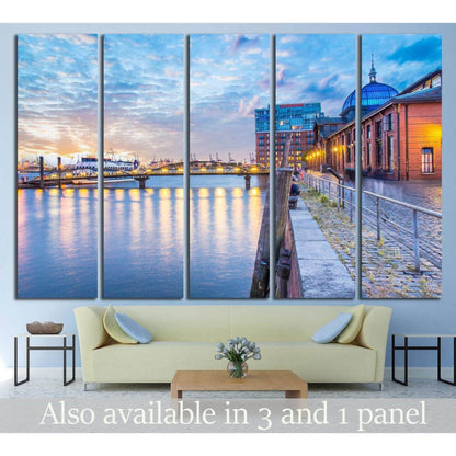 Hamburg, Germany №815 Ready to Hang Canvas Print - Zellart Canvas Prints ALL_Products, s-815