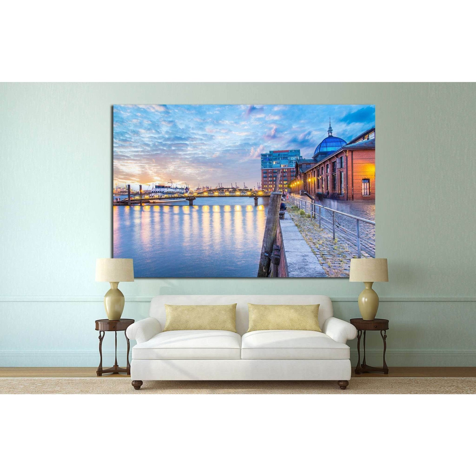 Hamburg, Germany №815 Ready to Hang Canvas Print - Zellart Canvas Prints ALL_Products, s-815