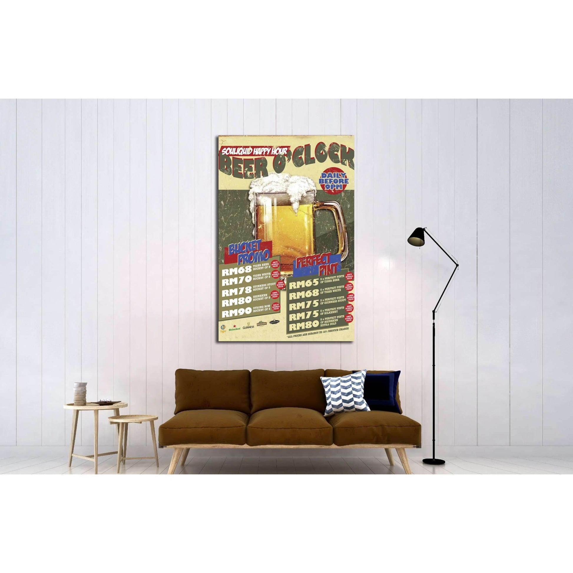 happy hour №3460 Ready to Hang Canvas PrintCanvas art arrives ready to hang, with hanging accessories included and no additional framing required. Every canvas print is hand-crafted, made on-demand at our workshop and expertly stretched around 100% North