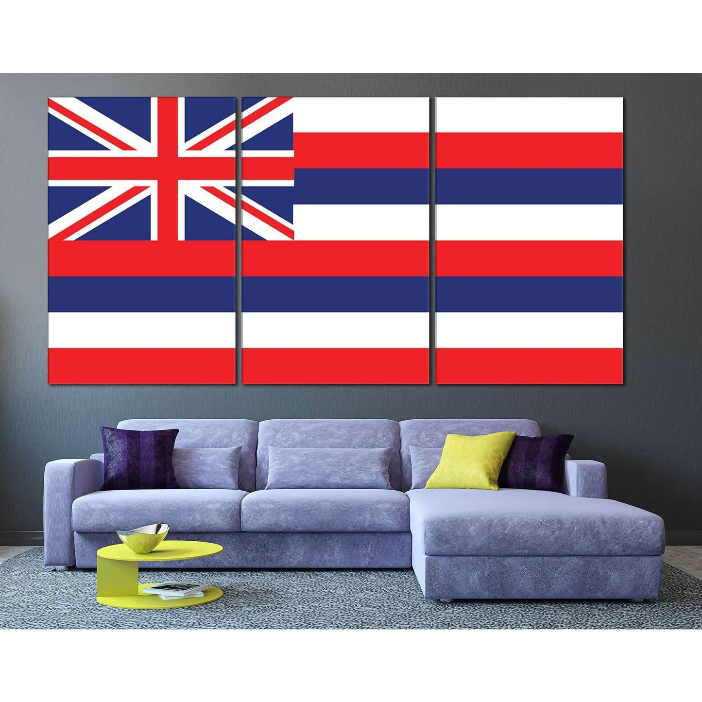 Hawaii Flag №829 Ready to Hang Canvas Print - Zellart Canvas Prints ALL_Products, z-829