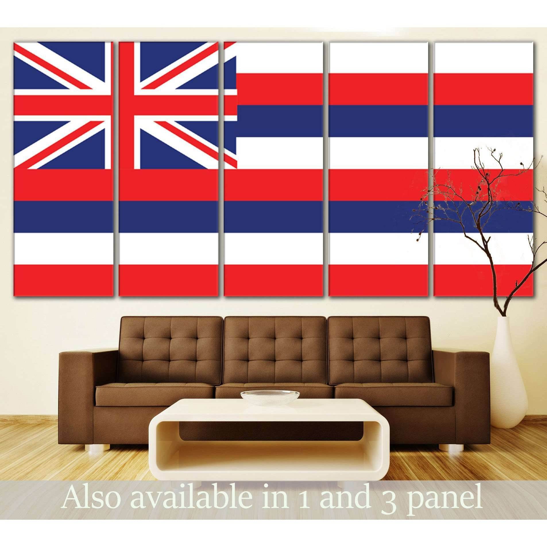 Hawaii Flag №829 Ready to Hang Canvas PrintCanvas art arrives ready to hang, with hanging accessories included and no additional framing required. Every canvas print is hand-crafted, made on-demand at our workshop and expertly stretched around 100% North