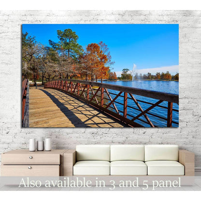 Hermann park, Texas №993 Ready to Hang Canvas Print - Zellart Canvas Prints ALL_Products, s-993