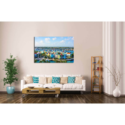 High dynamic range (HDR) Aerial view of the city of Nassau, USA №2325 Ready to Hang Canvas PrintCanvas art arrives ready to hang, with hanging accessories included and no additional framing required. Every canvas print is hand-crafted, made on-demand at o