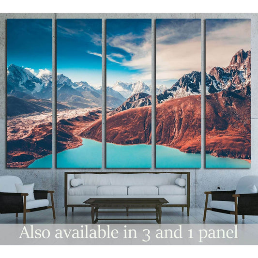 Himalayas. View from Gokyo Ri. Nepal №3182 Ready to Hang Canvas PrintCanvas art arrives ready to hang, with hanging accessories included and no additional framing required. Every canvas print is hand-crafted, made on-demand at our workshop and expertly st