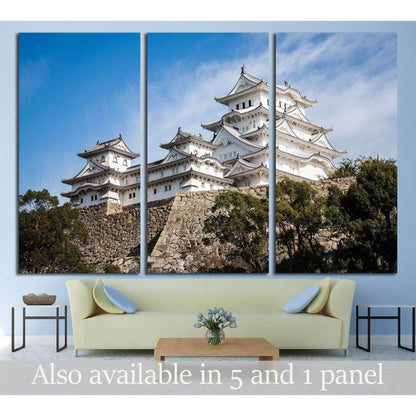 Himeji Castle, also called the white Heron castle, Japan №3035 Ready to Hang Canvas Print - Zellart Canvas Prints ALL_Products, s-3035